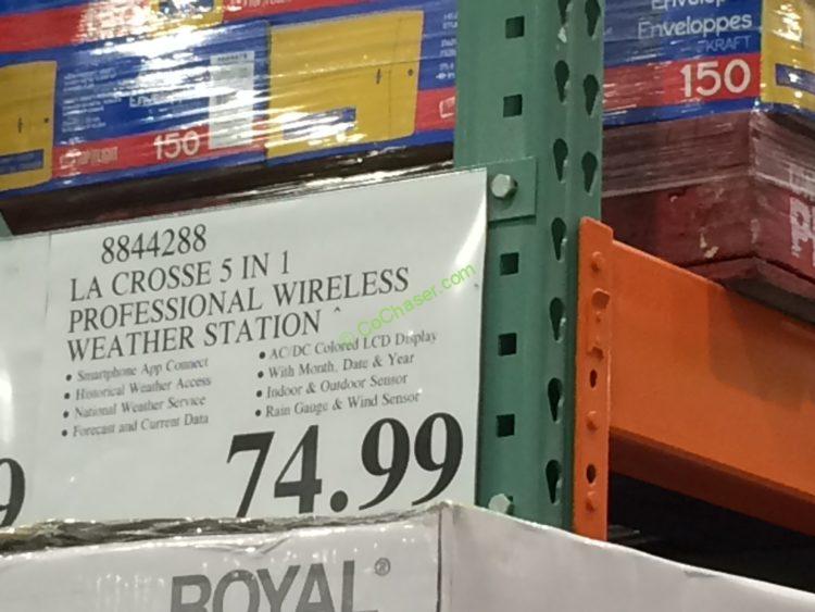Costco8844288LaCrosse5in1ProfessionalWirelessWeatherStation