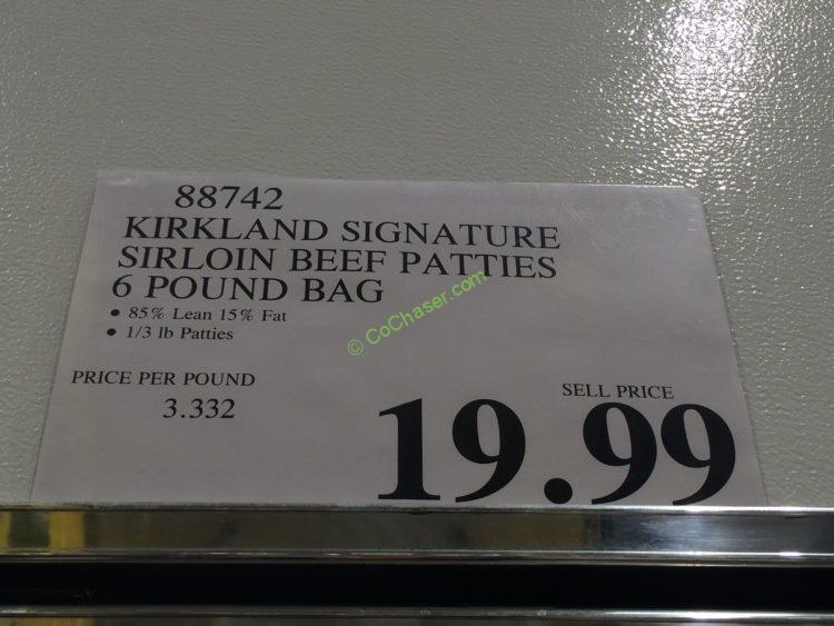 Kirkland Signature Ground Beef Patties 6 Pounds Bag CostcoChaser