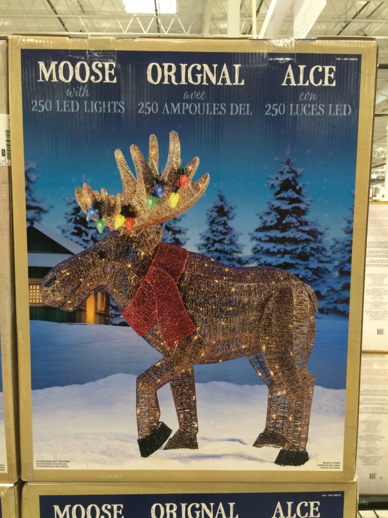 Costco99827845LEDGlitterStringMoosewithTangledLightsbox