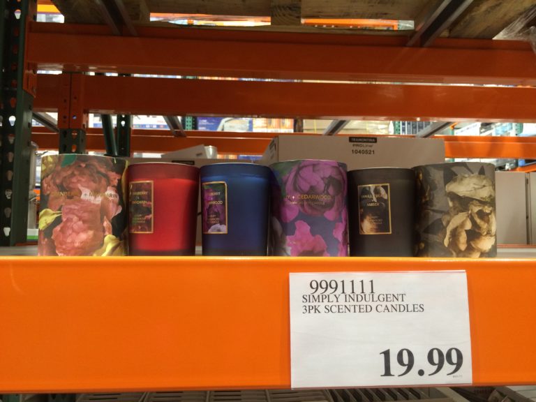 Simply Indulgent 3PK Scented Candles CostcoChaser