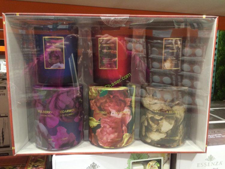 Costco9991111SimplyIndulgent3PKScentedCandlesbox CostcoChaser