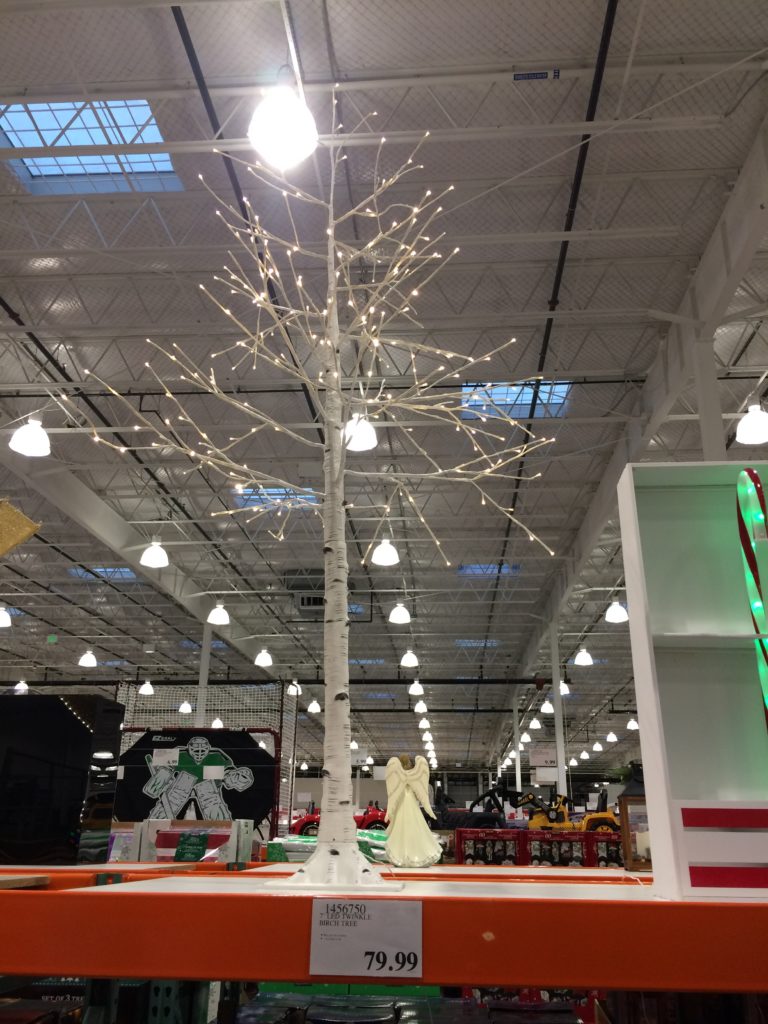 7′ LED Twinkling Birch Tree CostcoChaser