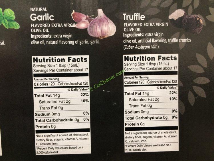 Costco1084445LACollinaToscanaFlavoredOliveOilchart1 CostcoChaser