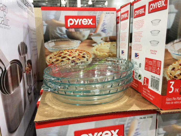Pyrex 3PC Glass Pie Plates