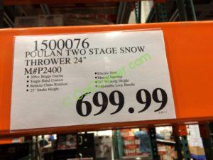 Costco-1500076-Poulan-24-Two-Stage-Snow-Thrower-tag