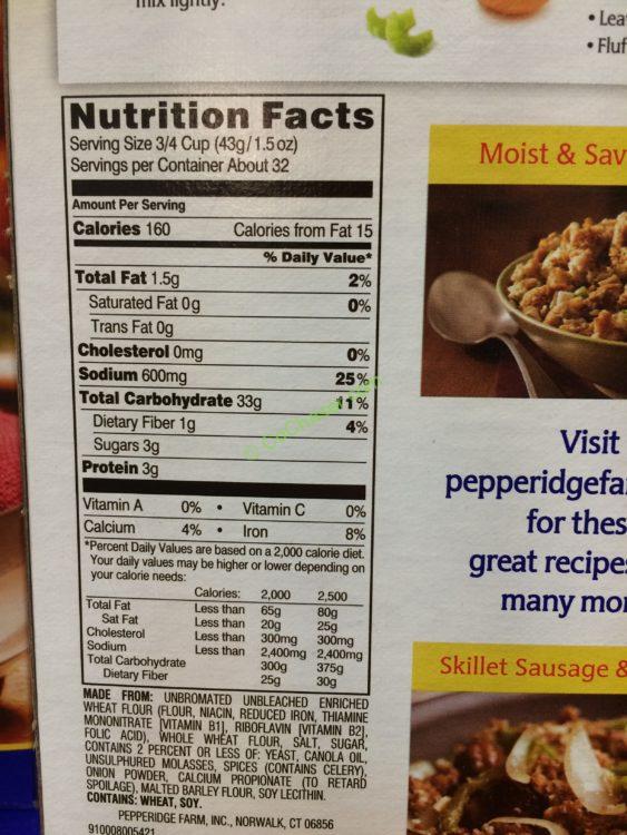 Pepperidge Farm Herb Seasoned Stuffing 48 Ounce Box CostcoChaser