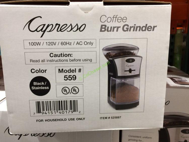 Costco525887CapressoCoffeeBurrGrinderbox1 CostcoChaser