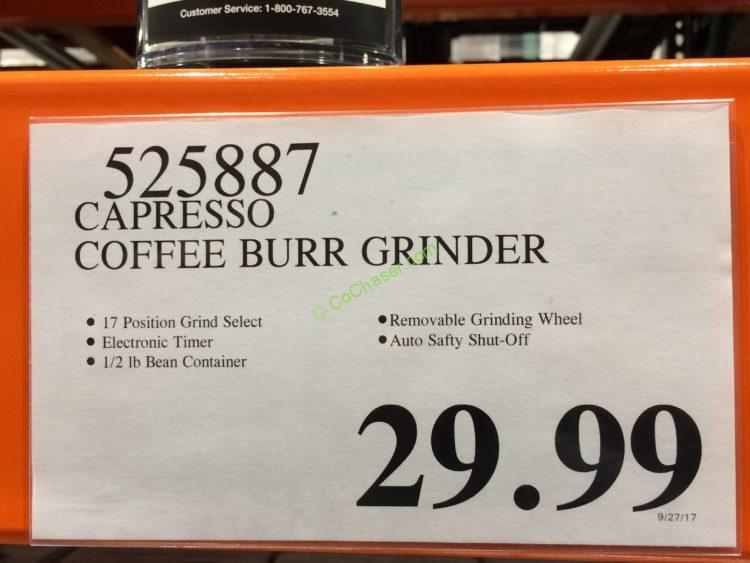 Costco525887CapressoCoffeeBurrGrindertag CostcoChaser