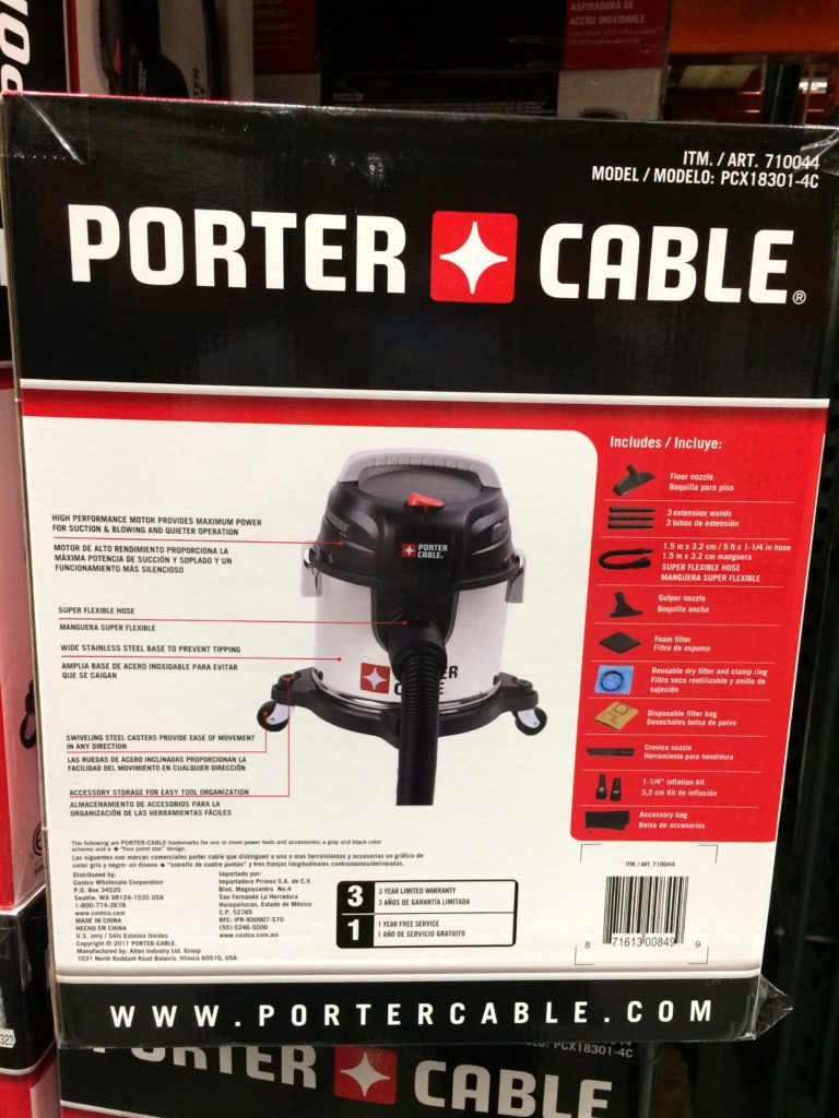 Costco710044PorterCableWetDryVacuumback CostcoChaser
