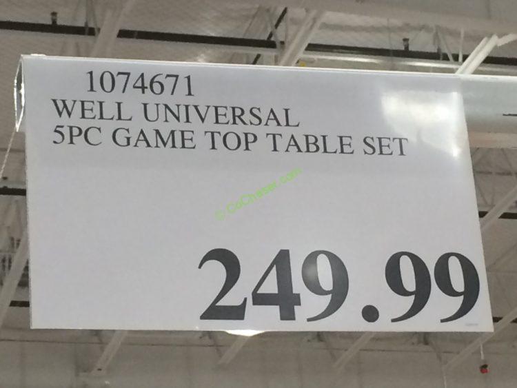 Well Universal 5PC Game Top Table Set, Model SWC021602 CostcoChaser