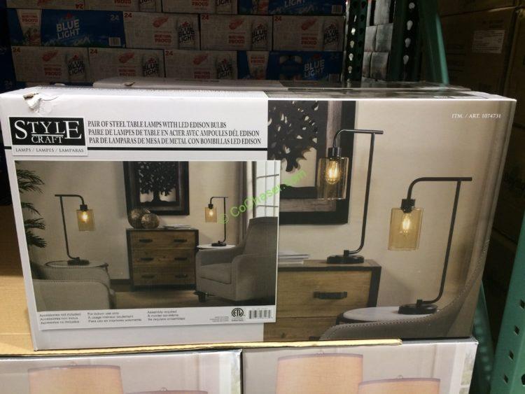 Costco1074731StylecraftCollection2PKTableLampsbox CostcoChaser