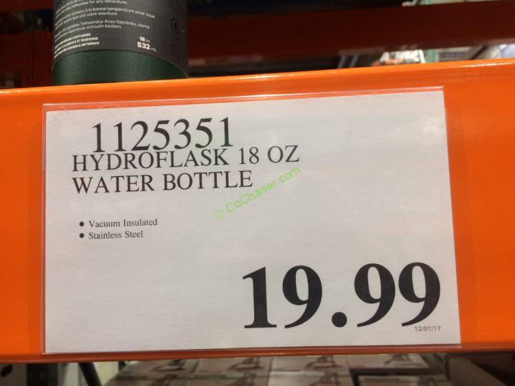 Hydroflask 18 OZ Water Bottle CostcoChaser