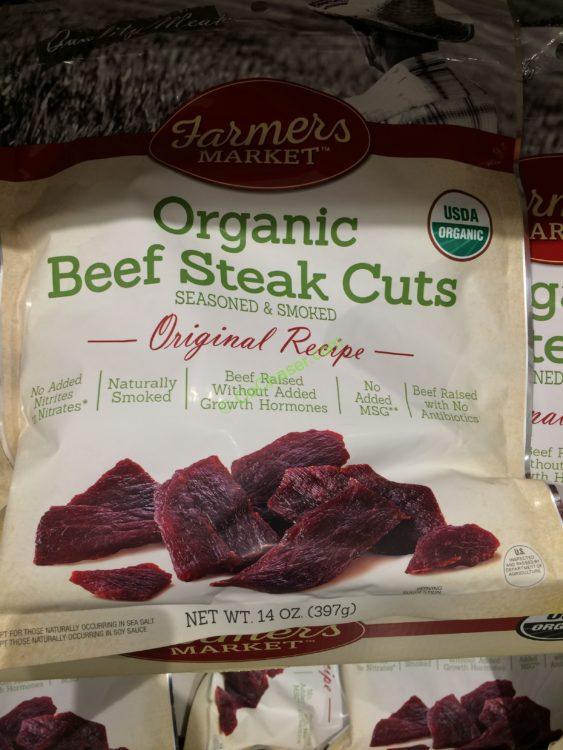 Farmers Market Organic Beef Steak Cuts 14 Ounce Bag