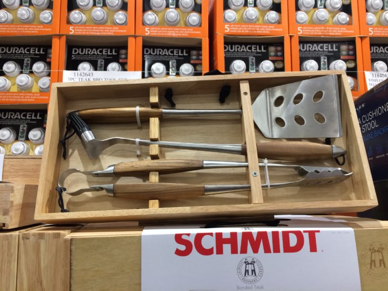 Schmidt Brothers 3PC Bonded Teak BBQ Tool Set CostcoChaser