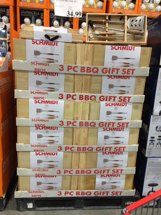 Costco1142643SchmidtBrothers3P BondedTeakBBQToolSetall