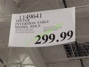 Costco-1149641-Teeter-Inversion-Table-Model-900LX-tag
