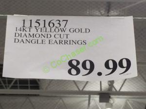 Costco-1151637-14kt-Yellow-Gold-Diamond-Cut-Dangle-Earrings-tag