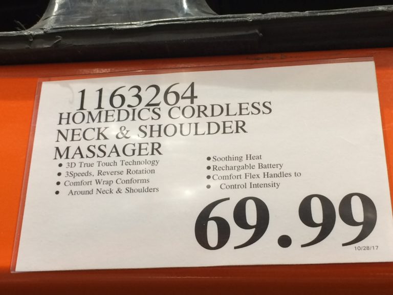 Costco1163264HoMedicsCordlessNeckShoulder Massagertag CostcoChaser
