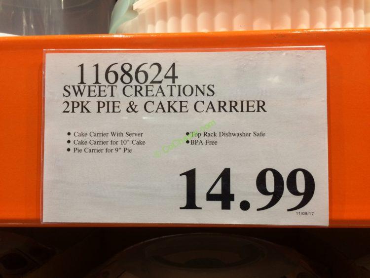 Sweet Creations 2PK Pie & Cake Carrier CostcoChaser