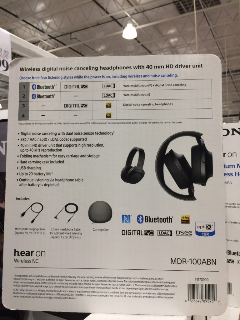 Costco1170100SonyNoiseCancelingBluetoothHeadphonesback