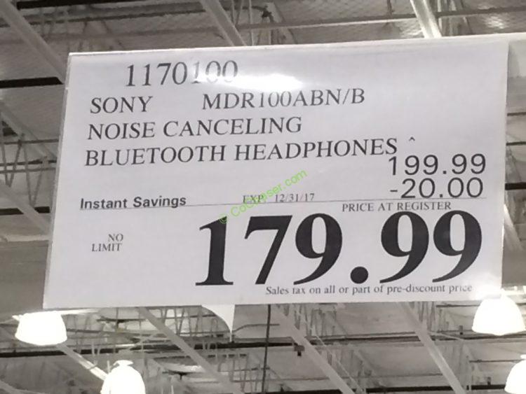 Costco1170100SonyNoiseCancelingBluetoothHeadphonestag CostcoChaser