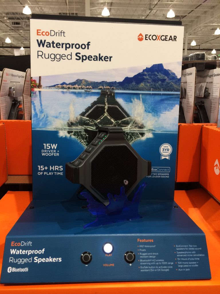 Costco1187220ECOXGEAREcoDriftWaterproofBluetoothSpeaker