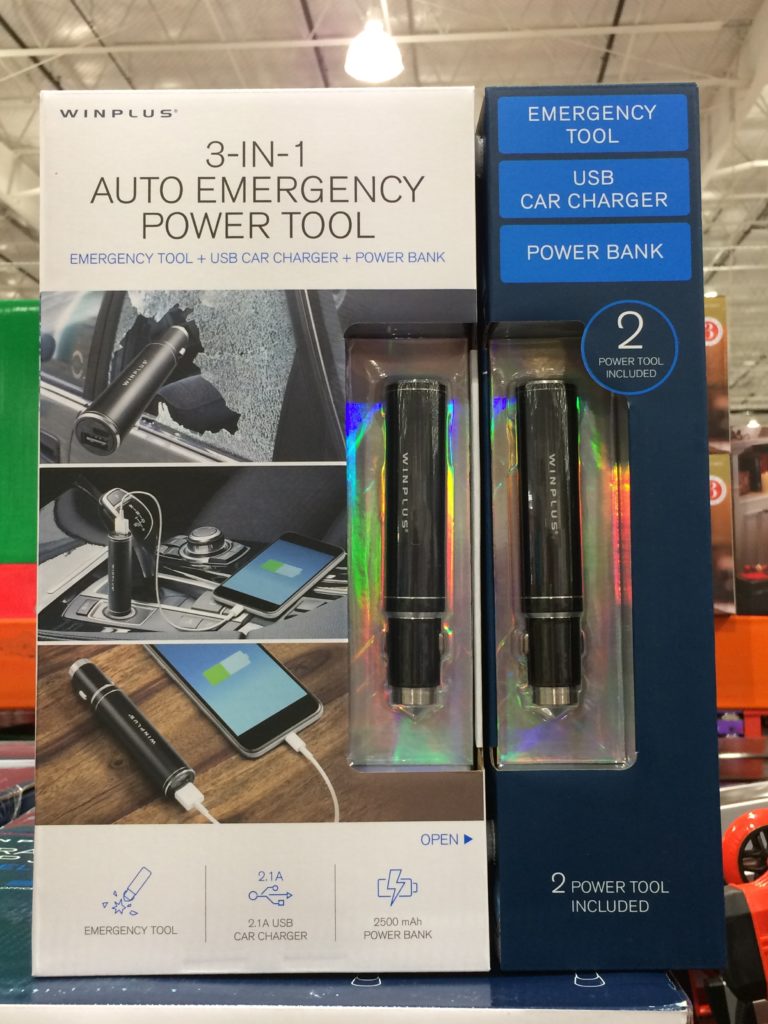 Winplus 3in1 Auto Emergency Power Tool 2pack, Model WIN55925_V3