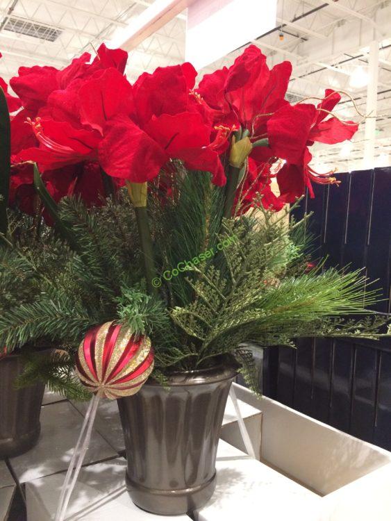 Artificial Potted Amaryllis CostcoChaser