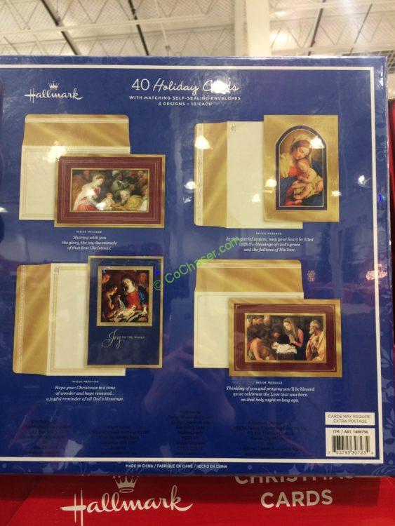 Costco1456756HallmarkChristmasCards40Countback CostcoChaser