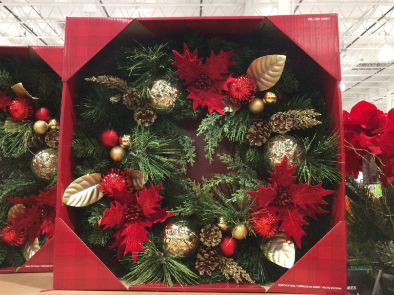 Costco145681730DecoratedArtificialWreath CostcoChaser