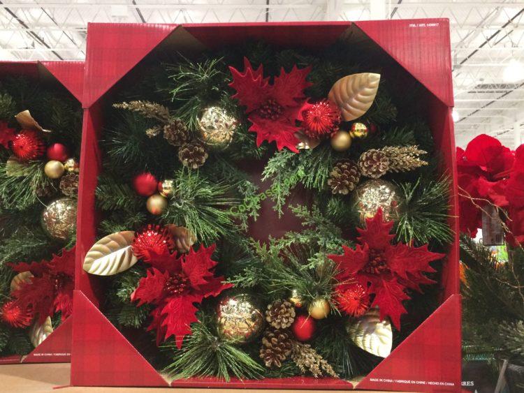 Costco145681730DecoratedArtificialWreath CostcoChaser