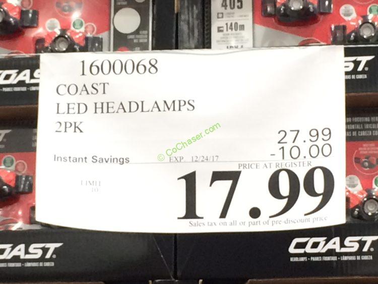 Coast LED Headlamps 2PK CostcoChaser
