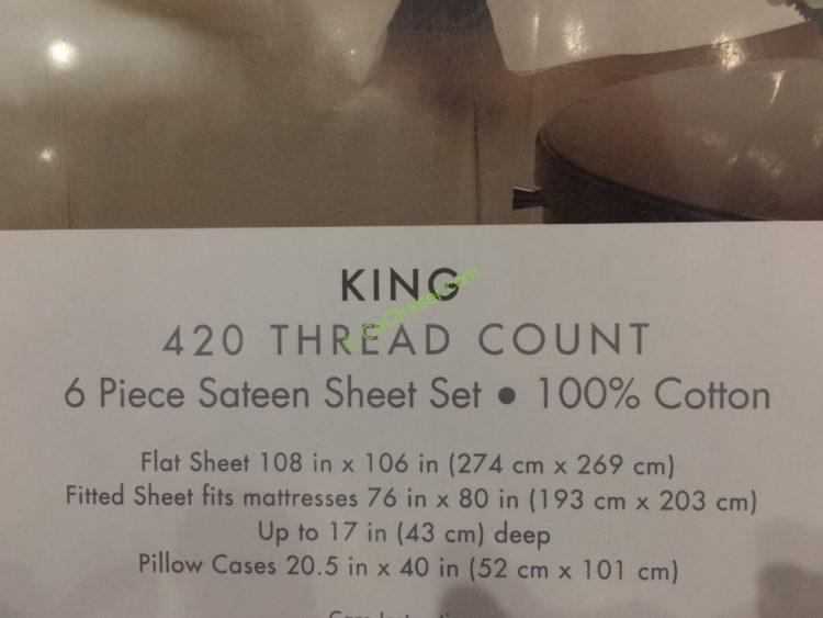 Costco2440441CharismaSheet6PieceSetspec CostcoChaser