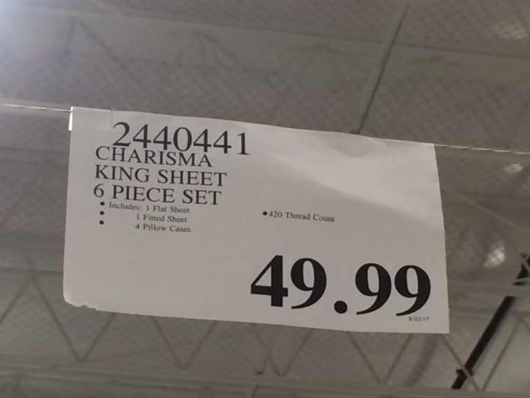 Costco2440441CharismaSheet6PieceSettag CostcoChaser