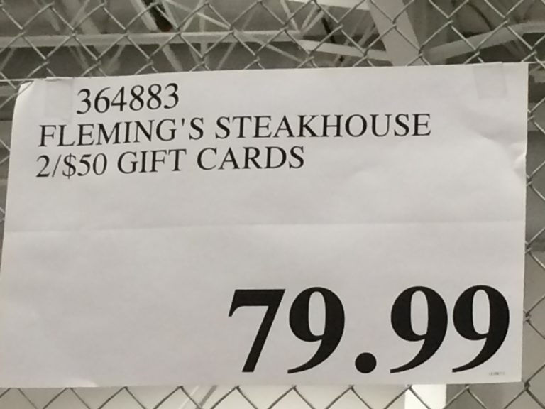 Costco364883Fleming’sSteakhouse250GiftCardstag CostcoChaser