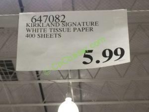 Costco-647082-Kirkland-Signature-White-Tissue-Paper-tag