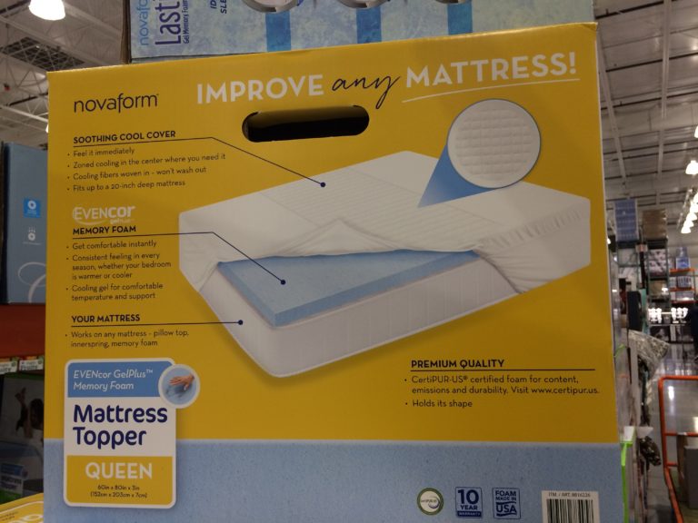 costco memory foam mattress topper double