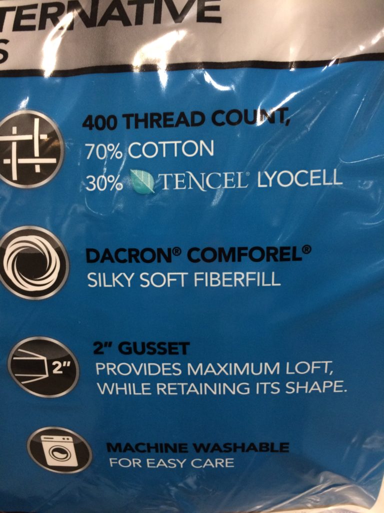 Costco9595357BeautyrestBlackDownAlternativePillowspec CostcoChaser