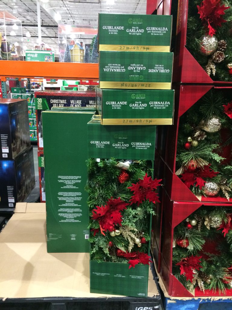 CG Hunter 9’ Decorated Garland with LED Lights CostcoChaser