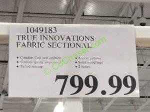 Costco-1049183-True-Innovations-Fabric-Sectional-tag
