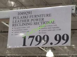 Costco-1049291-Pulaski-Furniture-Leather-Power-Reclining-Sectional-tag
