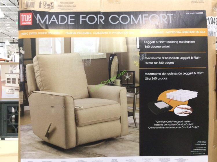 Costco1049323TrueInnovationsFabricReclinerbox CostcoChaser