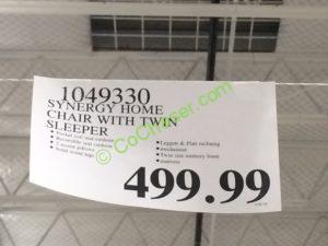 Costco-1049330-Synergy-Home-Chair-with-Twin-Sleeper-tag