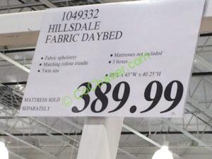 Costco-1049332-Hillsdale-Furniture-Fabric-Daybed -tag