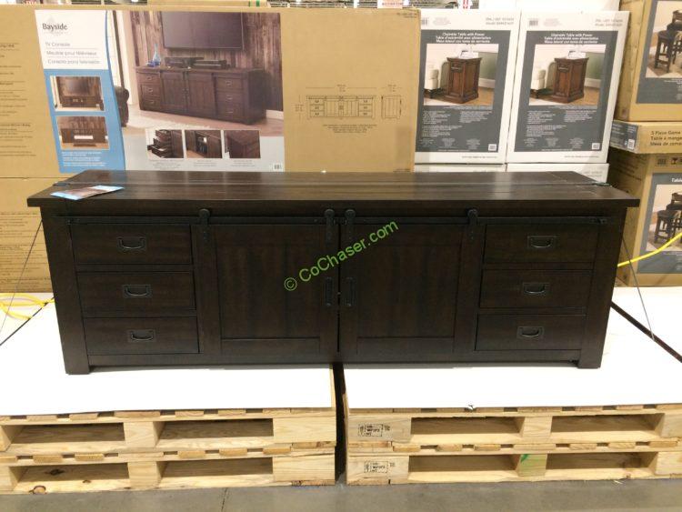 Bayside Furnishings Low Tv Console Costcochaser