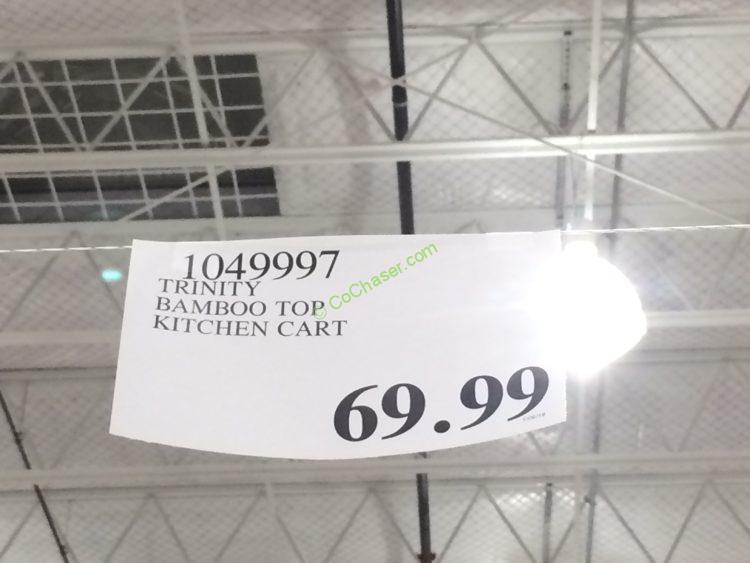 Costco-1049997-Trinity-Kitchen-Cart-tag