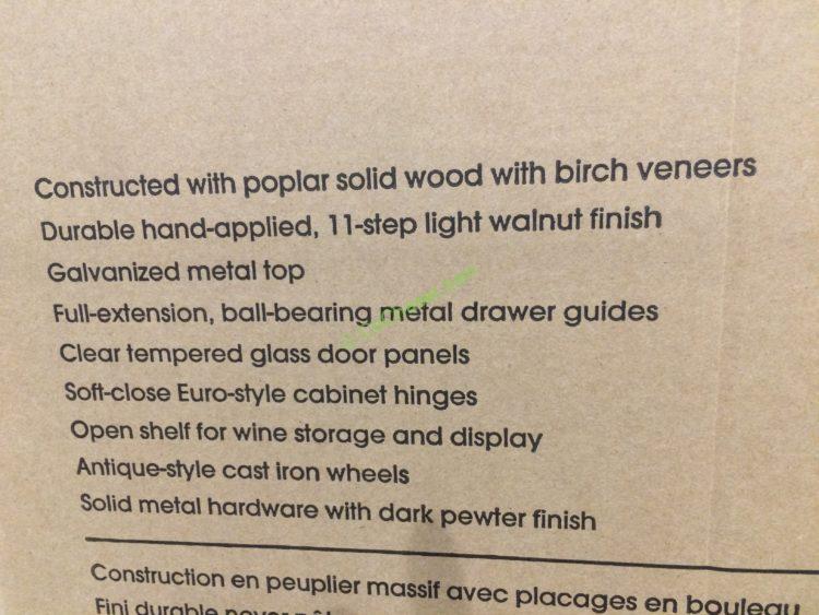 Costco1074673BaysideFurnishingsKitchenIslandConsolespec