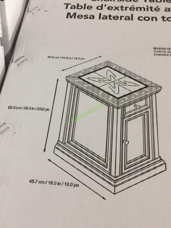 Costco1074694ChairsideTablewithPowersize CostcoChaser