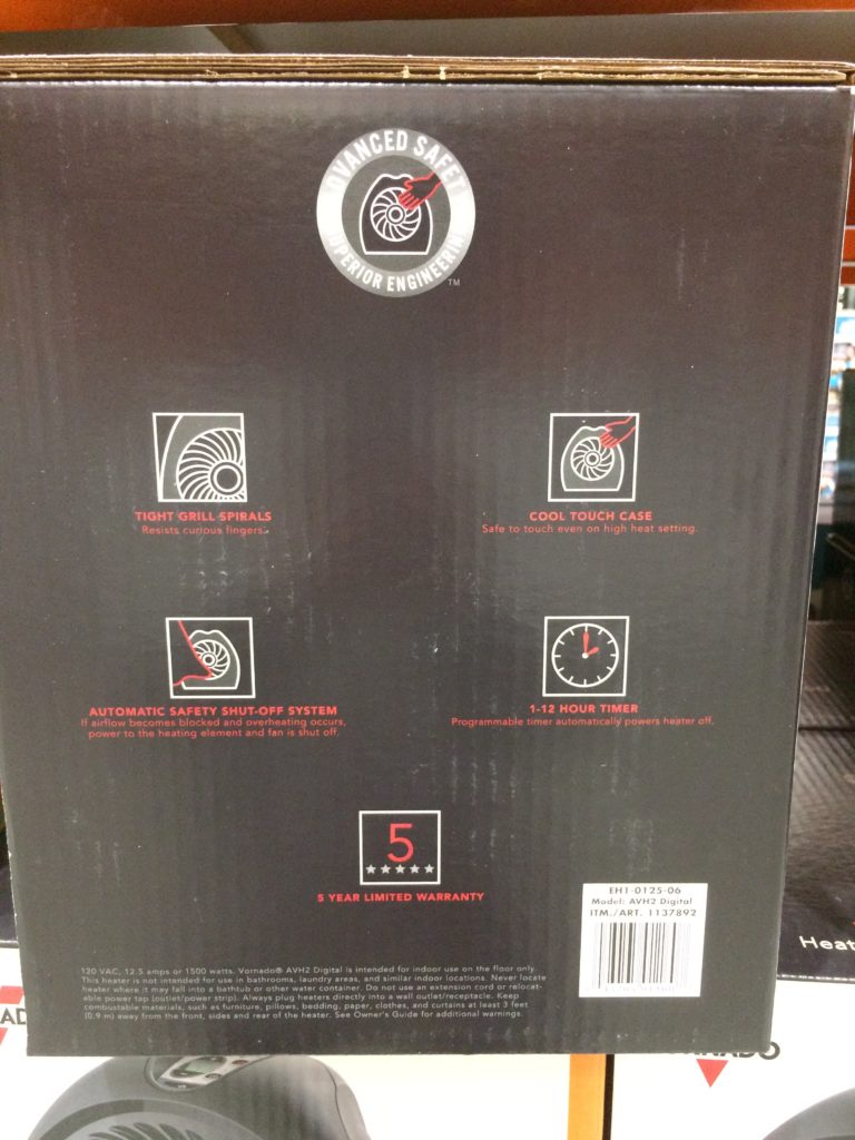 Costco1137892VornadoWholeRoomHeaterspec4 CostcoChaser
