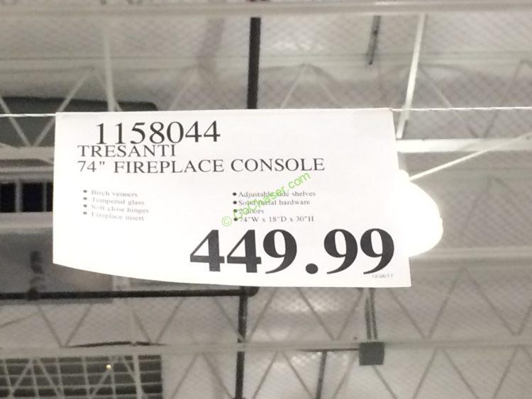 Tresanti 74” Fireplace Console CostcoChaser